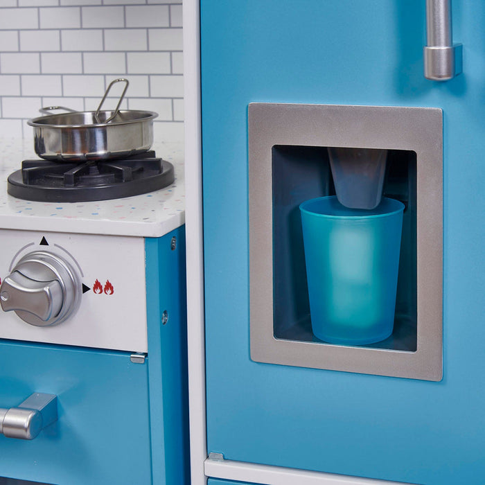 Plum Wooden L-Shaped Corner Kids Kitchen