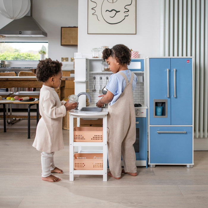 Plum Wooden L-Shaped Corner Kids Kitchen