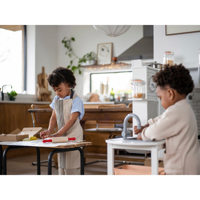 Plum Wooden L-Shaped Corner Kids Kitchen