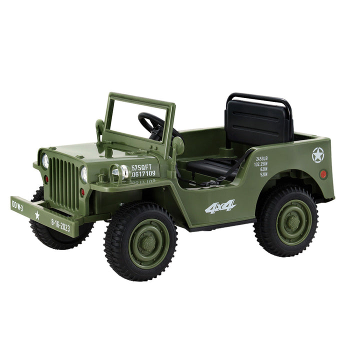 Rigo Kids Off Road Military Ride On Car - Olive Green - Kids Ride on Car