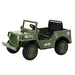 Rigo Kids Off Road Military Ride On Car - Olive Green - Kids Ride on Car