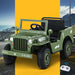 Rigo Kids Off Road Military Ride On Car - Olive Green - Kids Ride on Car