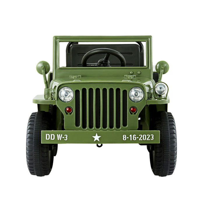 Rigo Kids Off Road Military Ride On Car - Olive Green - Kids Ride on Car