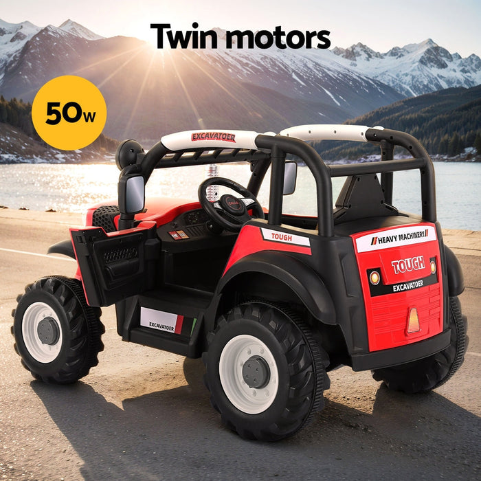 Rigo Kids Off-Road Ride On Jeep Red doors and horn