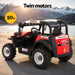 Rigo Kids Off-Road Ride On Jeep Red doors and horn