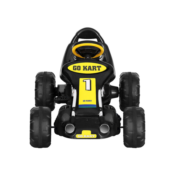 Rigo Kids Pedal Racing Go Kart in Black