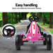 Rigo Kids Pink Race-Style Pedal Go Kart - Baby & Kids > Ride on Cars Go-karts & Bikes