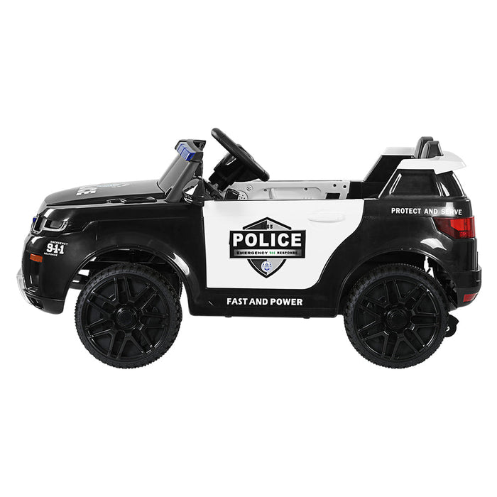 Rigo Kids Police Patrol Electric Ride On Car - Black