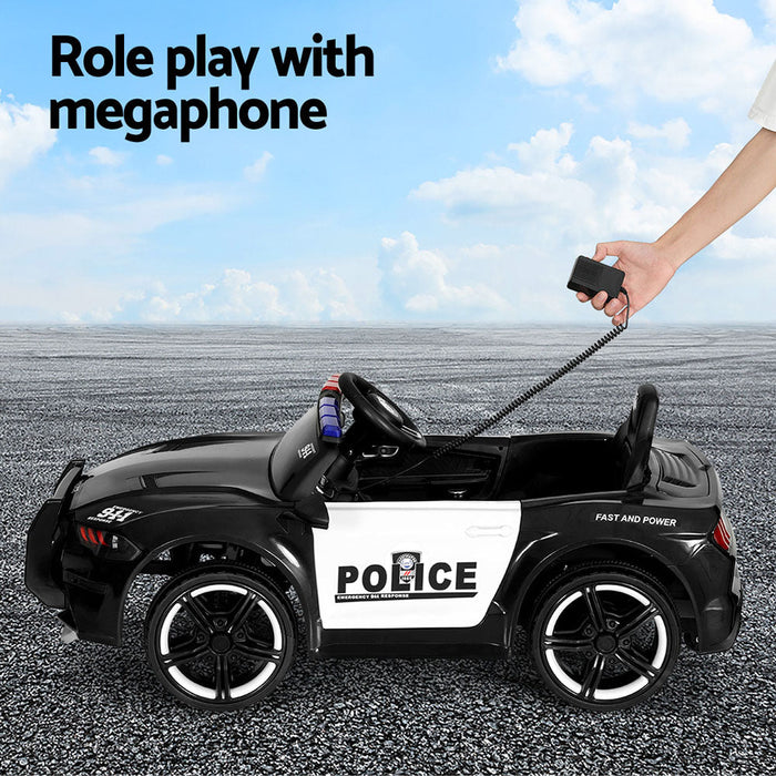 Rigo Kids Police Ride On Car - Black