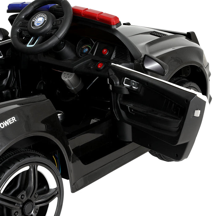 Rigo Kids Police Ride On Car - Black