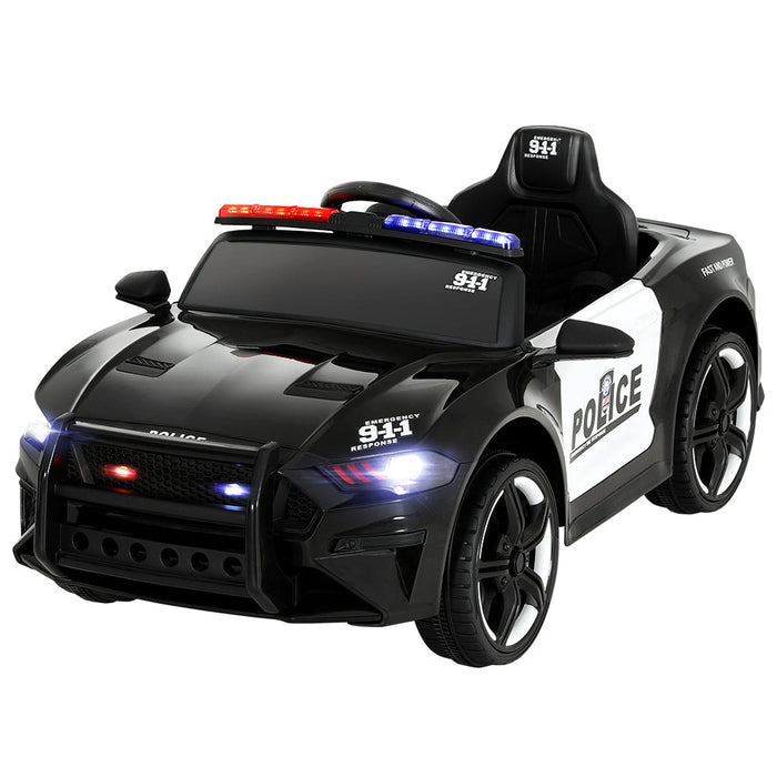 Rigo Kids Police Ride On Car - Black