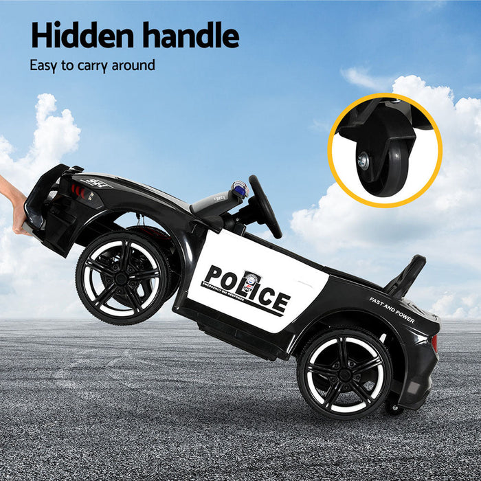 Rigo Kids Police Ride On Car - Black