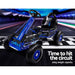 Rigo Kids Racing Pedal Go Kart Blue full view