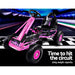Rigo Kids Racing Pedal Go Kart Pink full view
