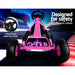 Rigo Kids Racing Pedal Go Kart Pink chain guard