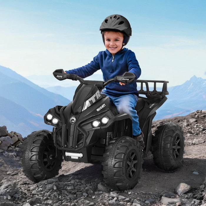Rigo Kids ATV Quad Ride On Motorbike in black