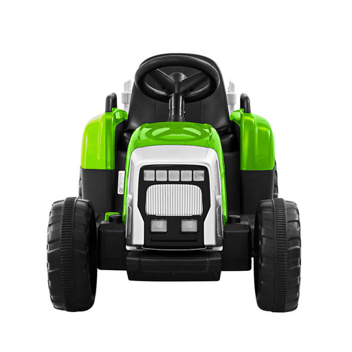 Rigo Kids Tractor Trailer Electric Ride On Car - Green - Kids Ride on Car