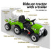 Rigo Kids Tractor Trailer Electric Ride On Car Green full view