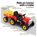 Rigo Kids Tractor Trailer Electric Ride On Car Red safety seat