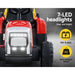 Rigo Kids Tractor Trailer Electric Ride On Car Red rear view