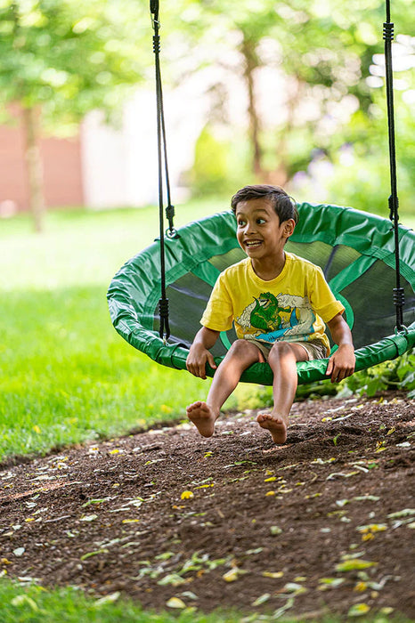 Round Platform Swing Set by Gobaplay