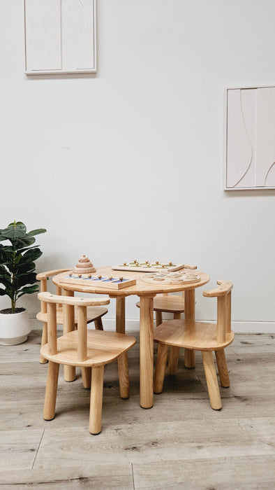 Round table and 4 chairs