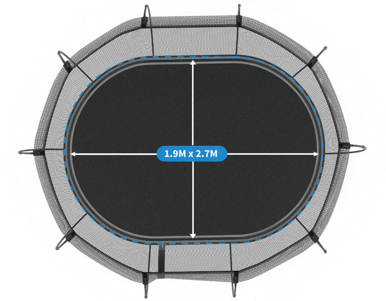 Springfree Compact Oval Trampoline Bundle - Sports Bundle