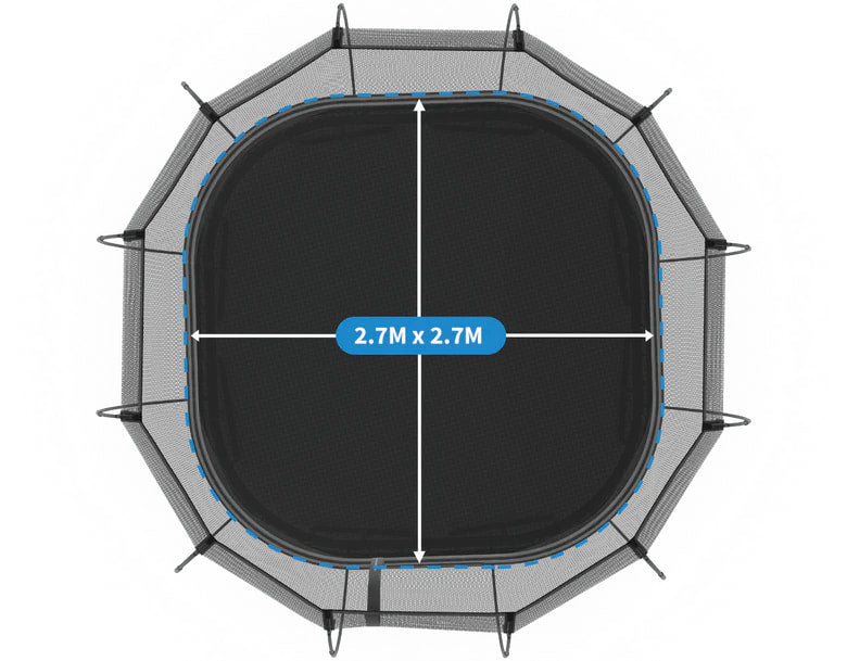 Springfree Medium Square Trampoline Bundle - Sports Bundle