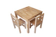 Standard Rubberwood Kids Table with 2 Standard Chairs - Baby & Kids > Kid’s Furniture