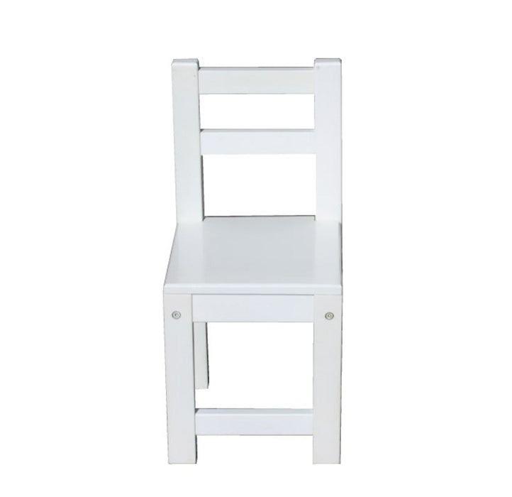 Standard Timber White Kids Chairs - Pair