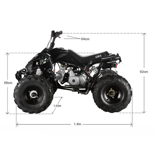 The Beast GMX 110cc Sports Kids Quad Bike - Black - Quad Bike