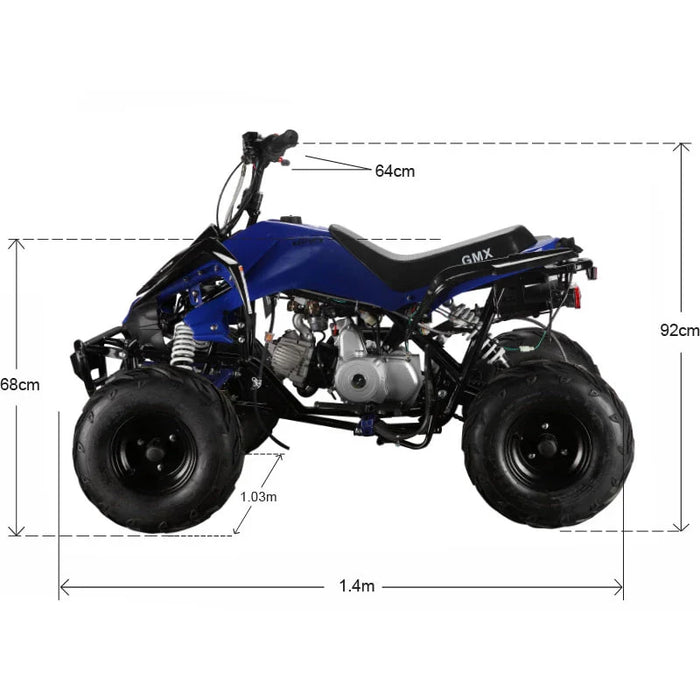 The Beast GMX 110cc Sports Kids Quad Bike - Blue - Quad Bike