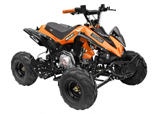 The Beast GMX 110cc Sports Kids Quad Bike - Orange - Quad Bike