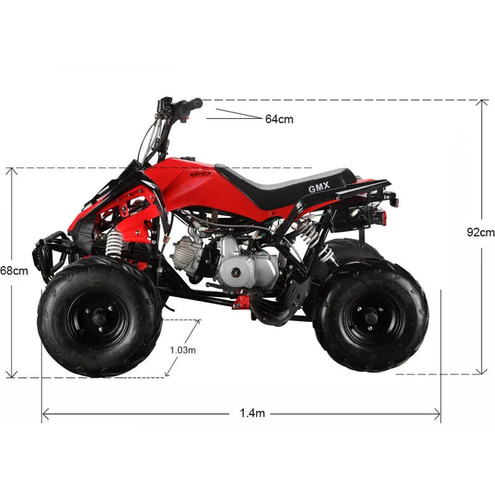 The Beast GMX 110cc Sports Kids Quad Bike - Red - Quad Bike