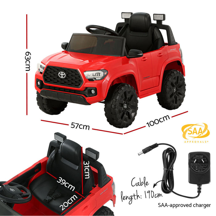 Toyota Tacoma Car Kids Ride On Red grille detail