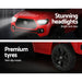 Toyota Tacoma Car Kids Ride On Red rear view