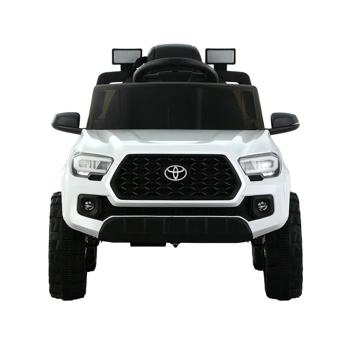 Toyota Tacoma Car Kids Ride On White steering wheel