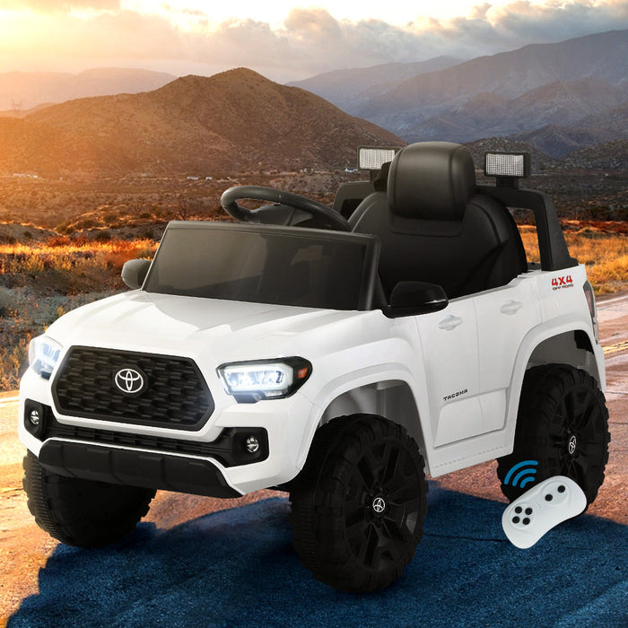 Toyota Tacoma Car Kids Ride On in White