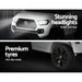Toyota Tacoma Car Kids Ride On White rear view