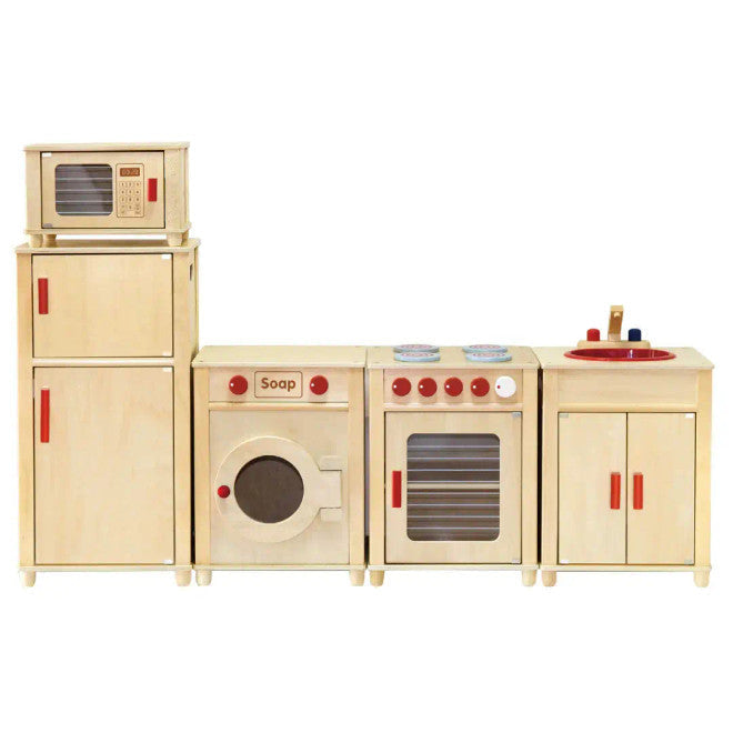 Viga Vintage Natural Kids Kitchen Set