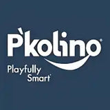 White ’Pkolino’ logo with ’Playfully Smart’ tagline on a dark blue background.