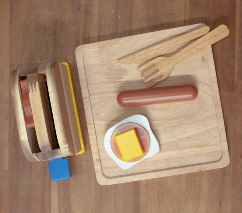 Wooden Kids Breakfast Play Set - Kids Kitchen