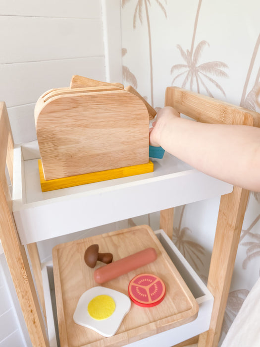 Wooden Kids Breakfast Play Set - Kids Kitchen