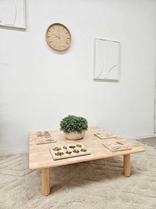 Wooden Square Kids Low Table