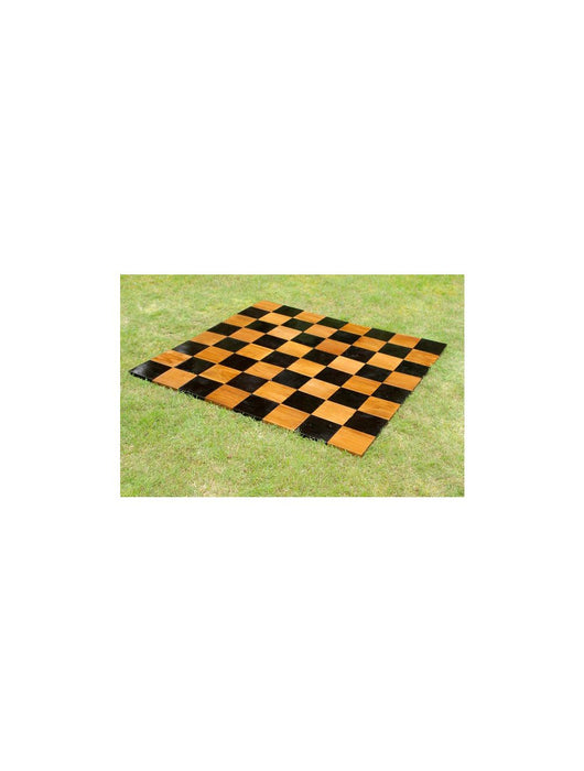 Interlocking Teak Chess Board for 20cm High Chess Sets
