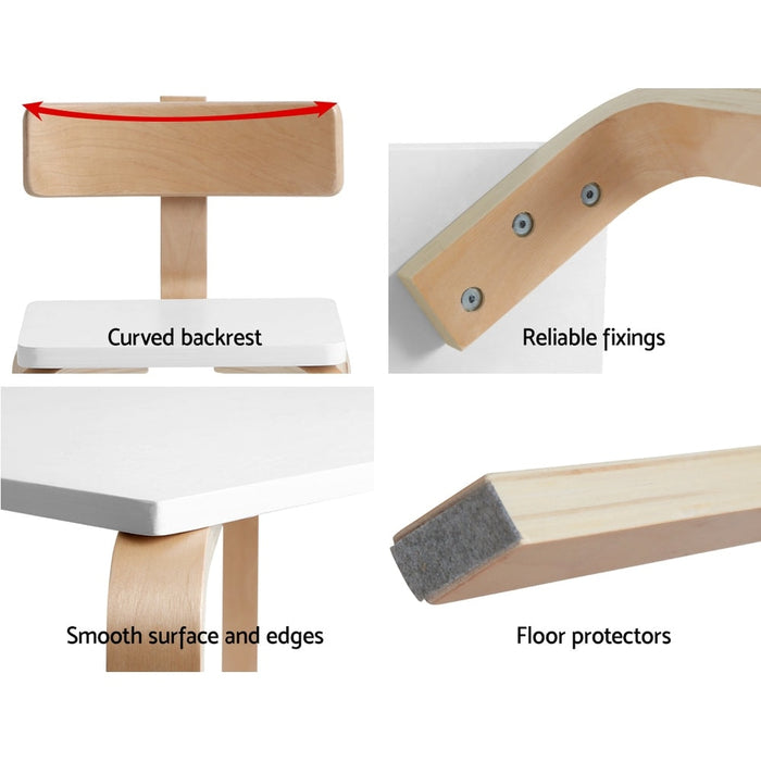 Table And Chair Set - curved backrest; reliable fixings; smooth surface and edges; floor protectors