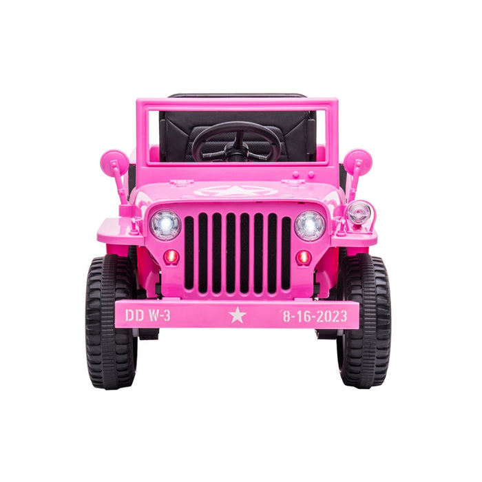 Go Skitz Major 12v Kids Electric Ride On Jeep with Shovel and Front Storage Box