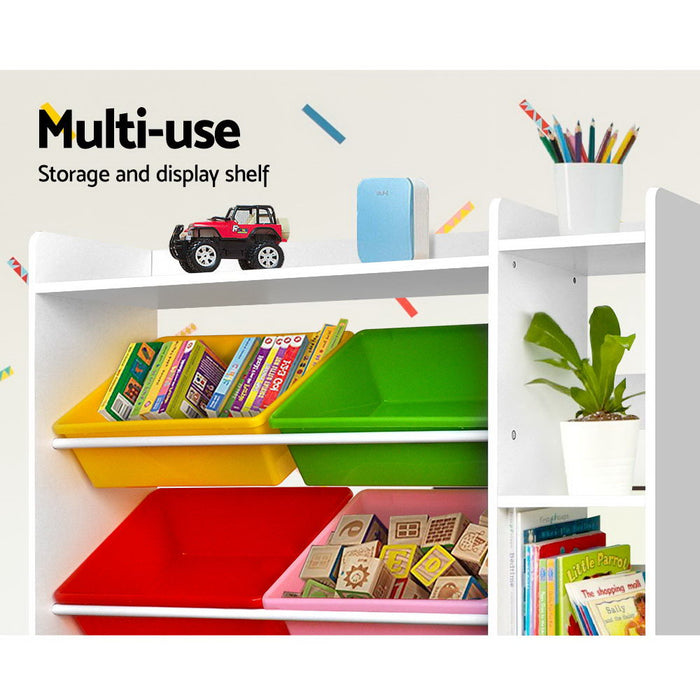 Keezi Kids Rack with Bins, Shelves and Drawer