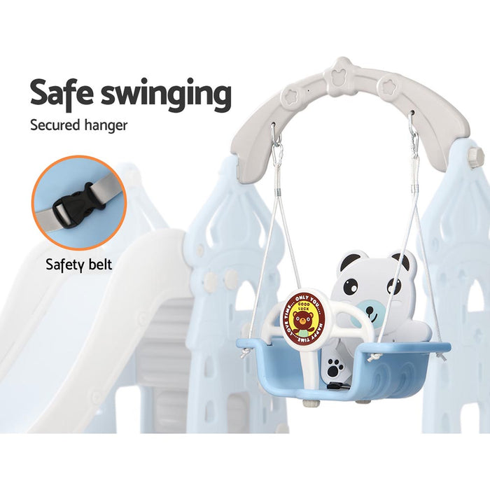 Keezi Swing and Slide Set with Basketball Hoop