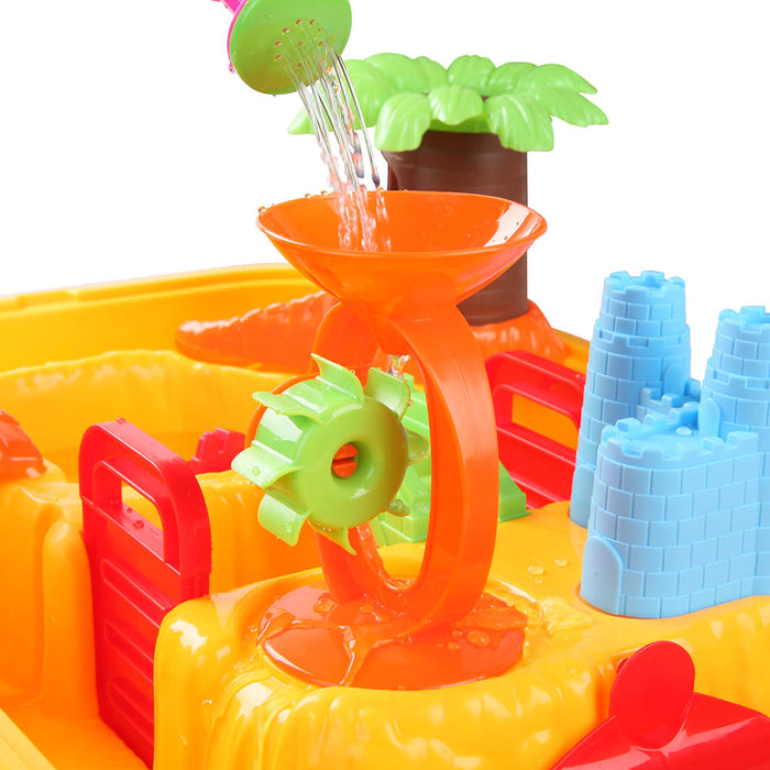 Keezi Kids Sandpit and Water Table with Chair Set